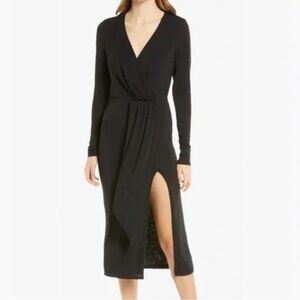 Good American SHIMMER WRAP DRESS size 0 xsmall